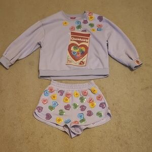 QUEEN OF SPARKLES Sweetheart Sweatshirt And Shorts